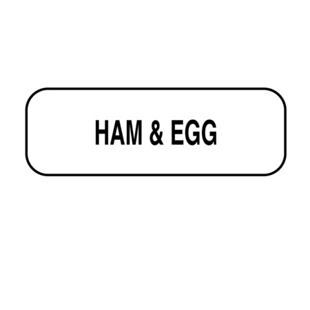 Nevs Ham & Egg Label 1/2" x 1-1/2" DIET-527